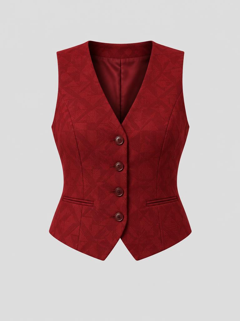 The red waistcoat — AI-generated design concept